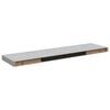 vidaXL &Eacute;tag&egrave;res murales flottantes 4 pcs Gris b&eacute;ton 90x23,5x3,8cm MDF