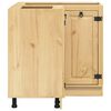 vidaXL Armoire avec &eacute;tag&egrave;re SKI Brun Miel 60 x 32 x 40 cm Pin massif