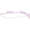 vidaXL Dessus de table rectangulaire 120x70x4 cm bois massif d'acacia