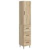 vidaXL Ensemble de Meubles 2 pc 33 x 34,5 x 90 cm Bois d'ing&eacute;nierie