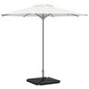 vidaXL Plaques de poids de parasol 4 pcs triangulaire granit noir 14kg