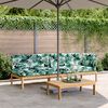 vidaXL Salon palette de jardin avec coussins 3pcs bois d'acacia massif
