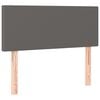 vidaXL T&ecirc;te de lit Gris 80x5x78/88 cm Similicuir