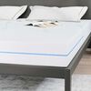 vidaXL Matelas Blanc 200 x 200 cm Tissu jacquard