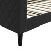 vidaXL Lit de repos sans matelas noir 100x200 cm velours