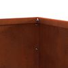 vidaXL Bordure de Pelouse Rouill&eacute; 40 x 40 x 13 cm