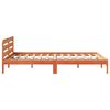 vidaXL Cadre de lit sans matelas cire marron 120x200cm bois pin massif