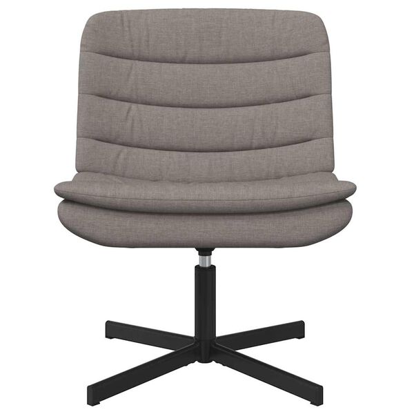 vidaXL Chaise pivotante Taupe 63 x 75 x 76 cm tissu