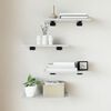 vidaXL Panneaux de biblioth&egrave;que 4 pcs blanc brillant bois d&rsquo;ing&eacute;nierie