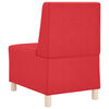 vidaXL | Unit&eacute; de Sofa Modulaire Sans Accoudoirs | Rouge 55 x 74 x 82 cm