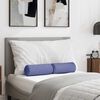vidaXL Coussins d'accent 2 pcs Bleu denim &Oslash; 15 x 40 cm tissu