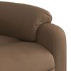 vidaXL Fauteuil inclinable &eacute;lectrique marron tissu