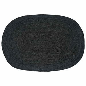 vidaXL Tapis de surface Gris fonc&eacute; 122 x 183 cm Jute