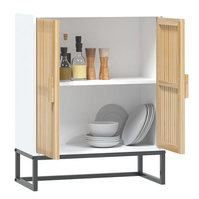 vidaXL Buffet blanc 60x30x75 cm bois d'ingénierie