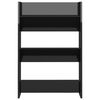 vidaXL Armoires &agrave; chaussures murales 2 pcs noir brillant 60x18x90cm