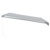 vidaXL Auvent manuel r&eacute;tractable anthracite et blanc 450x350 cm