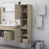 vidaXL Armoire de salle de bain Ch&ecirc;ne sonoma Bois d'ing&eacute;nierie