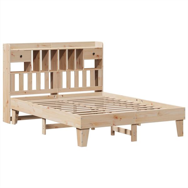 vidaXL Cadre de lit sans matelas 140x200 cm bois massif de pin