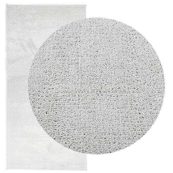 vidaXL Tapis OVIEDO &agrave; poils courts gris 100x200 cm
