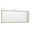 vidaXL Miroir de salle de bain Ch&ecirc;ne sonoma 100x1,5x37 cm Agglom&eacute;r&eacute;