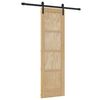 vidaXL Porte coulissante Marron 61 x 198,5 cm Pin massif