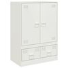 vidaXL Buffet haut blanc 67x39x95 cm acier
