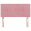vidaXL T&ecirc;te de lit LED avec des lumi&egrave;res &agrave; LED Rose 80 cm Polyester