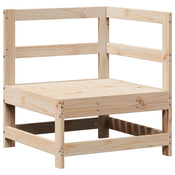 vidaXL Salon de jardin 3 pcs bois de pin massif