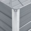vidaXL Lit sur&eacute;lev&eacute; de jardin Acier galvanis&eacute; 480x80x45 cm Gris