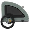 vidaXL Remorque de v&eacute;lo pour animaux de compagnie gris