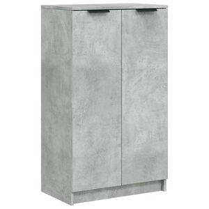 vidaXL Armoire &agrave; chaussures Gris b&eacute;ton 59x35x100,5 cm Bois d'ing&eacute;nierie