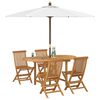 vidaXL Ensemble de salle &agrave; manger pour jardin 5 pcs Marron