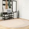 vidaXL Tapis HUARTE &agrave; poils courts doux et lavable beige &Oslash; 200 cm