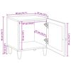 vidaXL Cabinet de chevet 2 pcs Beige 40 x 33 x 46 cm