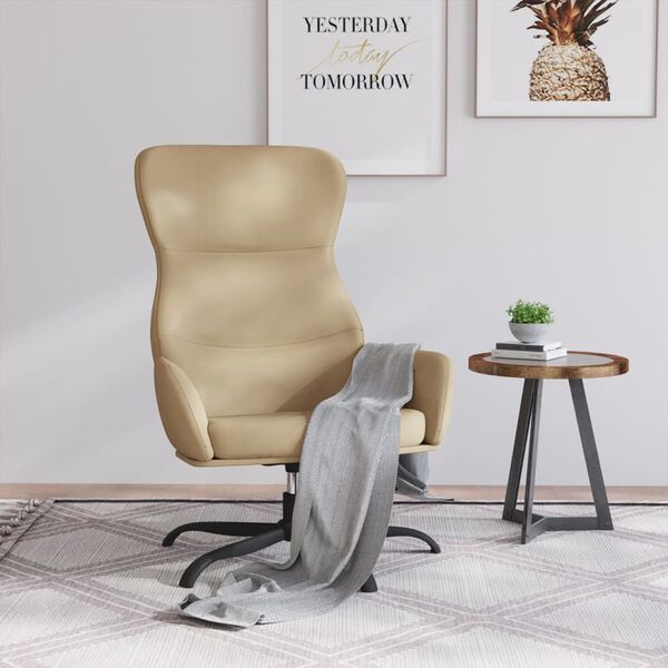 vidaXL Chaise de relaxation Cappuccino Similicuir