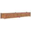 vidaXL Lit sur&eacute;lev&eacute; 200x30x25 cm Bois de teck solide
