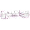 vidaXL Ensemble de canap&eacute;s 3 pcs avec coussins Gris Similicuir