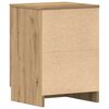vidaXL Table de chevet ch&ecirc;ne artisanal 38x35x55 cm bois d&rsquo;ing&eacute;nierie