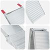 vidaXL Rampe de moto 680 kg 2 pcs Argent&eacute; 205 x 28 x 5 cm Aluminium