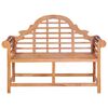 vidaXL Banc de jardin avec coussin noir 120 cm Bois de teck massif