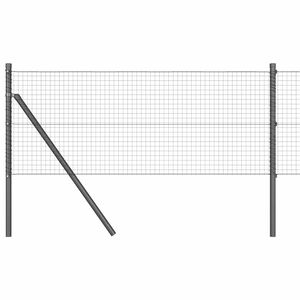vidaXL Cl&ocirc;ture en fils soud&eacute;s pour fixation au sol 10 x 0,6 m Gris