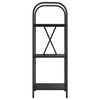 vidaXL &Eacute;tag&egrave;re Ch&ecirc;ne noir 40 x 30 x 109 cm Bois d'ing&eacute;nierie