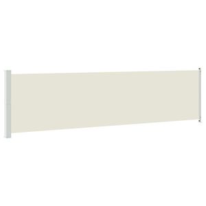 vidaXL Auvent lat&eacute;ral r&eacute;tractable de patio 614x160 cm cr&egrave;me
