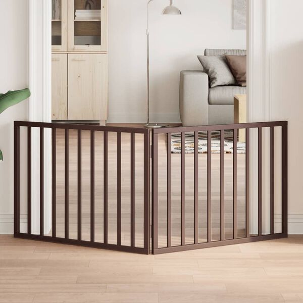 vidaXL Barri&egrave;re pour chien pliable 2 panneaux 160 cm bois de peuplier