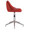 vidaXL Chaises pivotantes &agrave; manger lot de 4 bordeaux similicuir