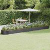 vidaXL Lit sur&eacute;lev&eacute; de jardin Acier galvanis&eacute; Anthracite