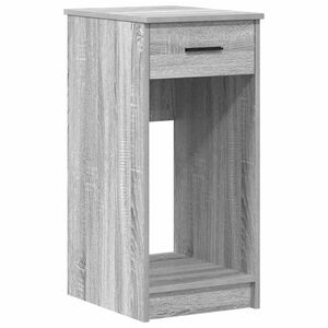 vidaXL Support de tour d'ordinateur et tiroir sonoma gris 35x45x77 cm