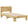 vidaXL Cadre de lit avec t&ecirc;te de lit sans matelas 90x200 cm