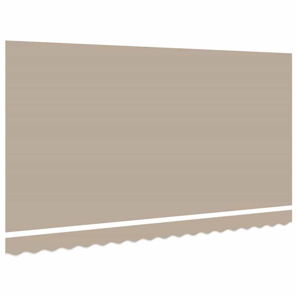 vidaXL Toile de rechange pour auvent Beige 380 x 195 cm Polyester