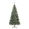 vidaXL Arbre de No&euml;l artificiel pr&eacute;-&eacute;clair&eacute; et boules 210 cm